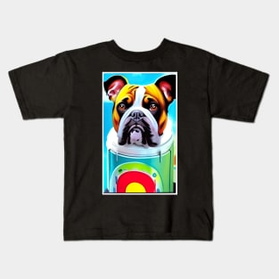 cute  dog in a bottle Kids T-Shirt